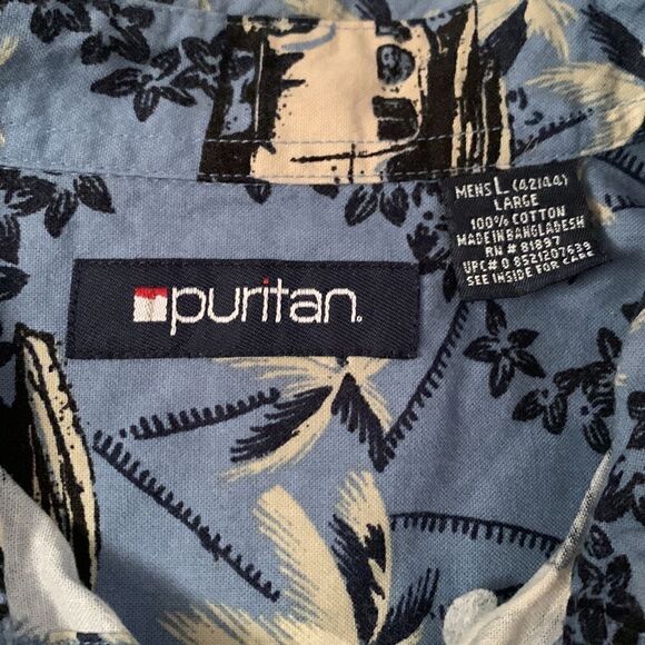 Puritan Cotton Men’s Shirt Size L - Picture 7 of 7